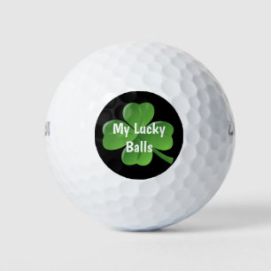 Balles De Golf St patrick Green Shamrock Funny Golf Balls
