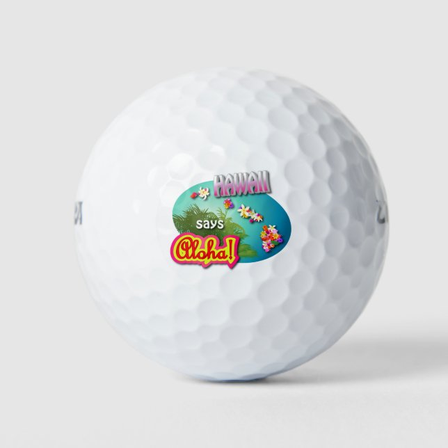 Balles De Golf Style hawaïen (Devant)