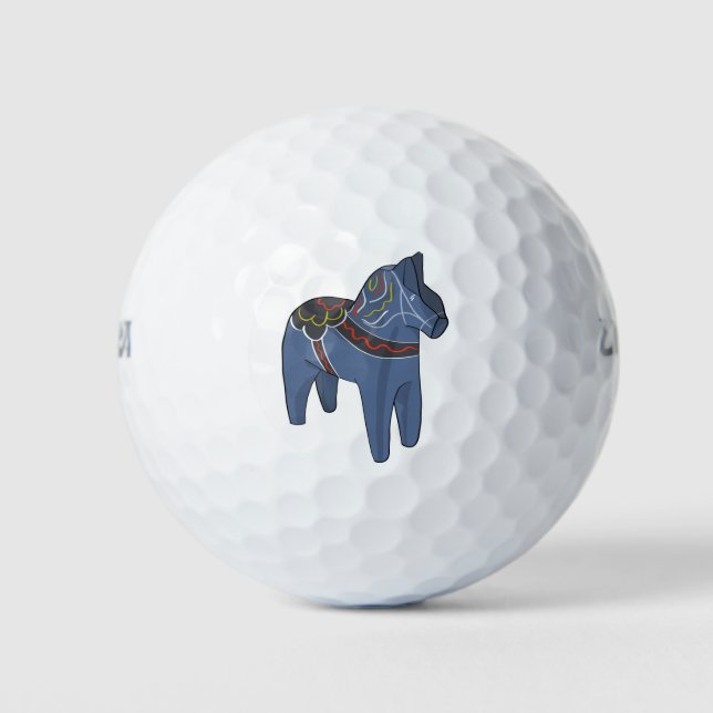 Balles De Golf Suède Dala Horse Dalecarlian suédois (Devant)