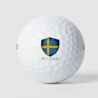 Balles De Golf Suède Sverige Shield