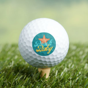 Balles De Golf Summery Beach Baby Word Art