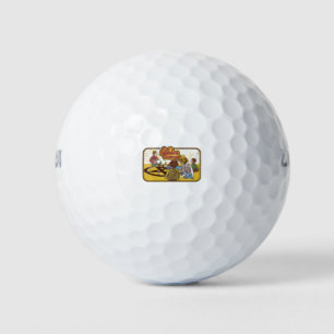 Balles De Golf Summon Démons Rétro Horreur Vintage
