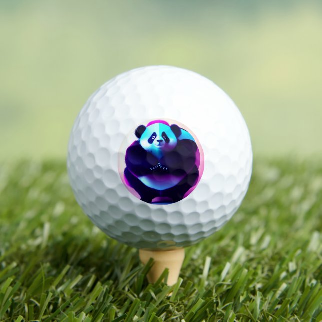 Balles De Golf Sumo Panda The Bamboo Gnasher, Golf Ball (T-shirt Insitu)