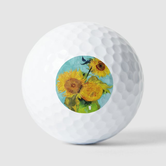 Balles De Golf Sunflowers Vincent van Gogh (Recto)