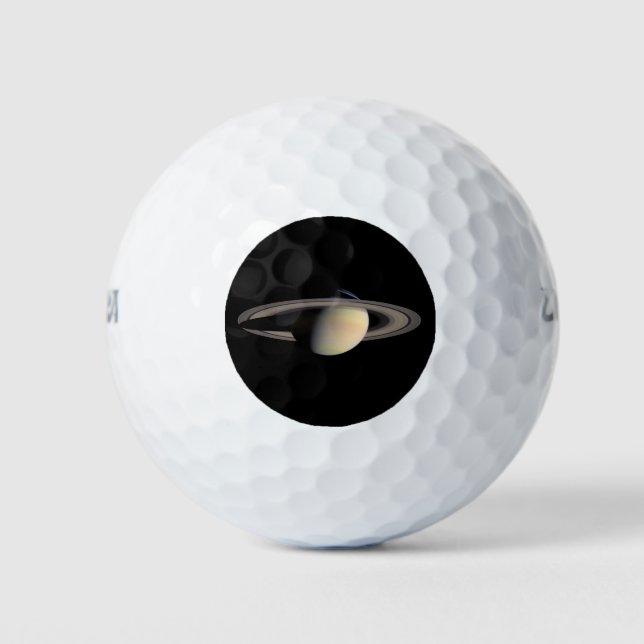 Balles De Golf Sunlit Saturn Gas géant Planet par Cassini (Devant)