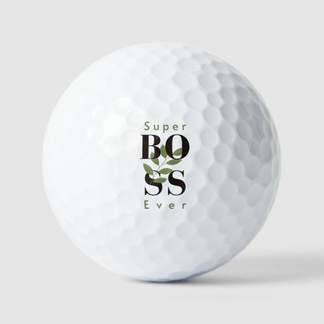 Balles De Golf Super Boss Ever Golf Balls (Recto)