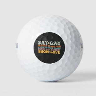 Balles De Golf Super LGBT Disent Gay Protéger Trans Enfants Lire
