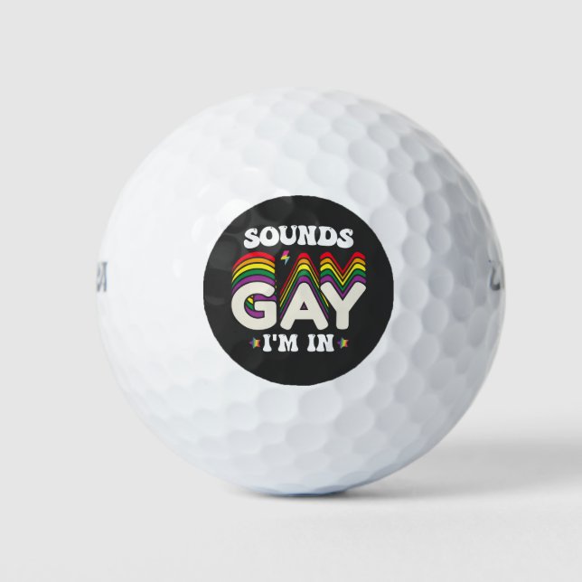 Balles De Golf Super LGBT Pride Sonne Gay I In (Devant)