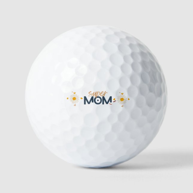 Balles De Golf Super MOM Fleur (Recto)