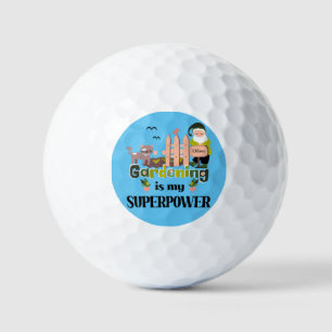 Balles De Golf Superpuissance du jardin, jardinier mignon