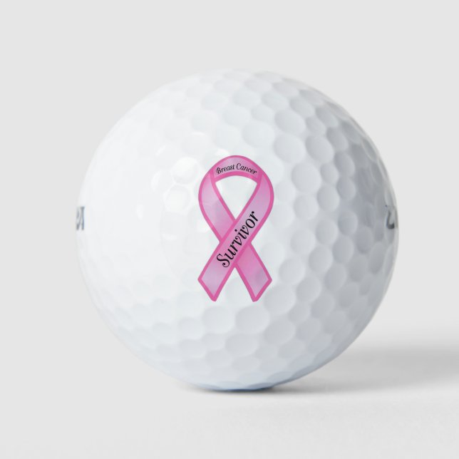 Balles De Golf Survivant du cancer du sein (Devant)
