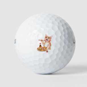Balles De Golf Sushi Cat