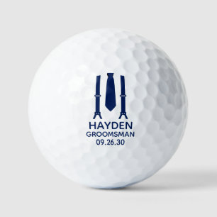 Balles De Golf Suspentes de garçon d'honneur avec nœud papillon