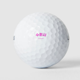 Balles De Golf Suwonsi rose Hangul de Corée du Sud