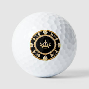 Balles De Golf Symbole de couronne royale ornée élégante