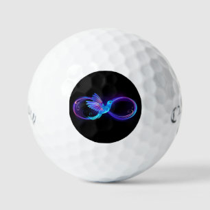Balles De Golf Symbole de Neon Infinity par Glowing Hummingbird