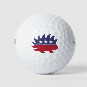 Balles De Golf Symbole de Porcupine du Parti Libertarien