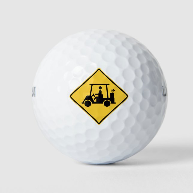 Balles De Golf Symbole de prudence du panier de golf (Devant)