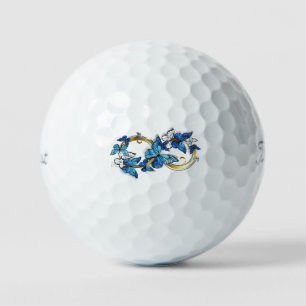 Balles De Golf Symbole infini de papillons Morpho bleus