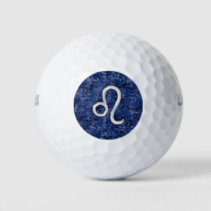 Balles De Golf Symbole Leo Zodiac sur le camouflage numérique ble