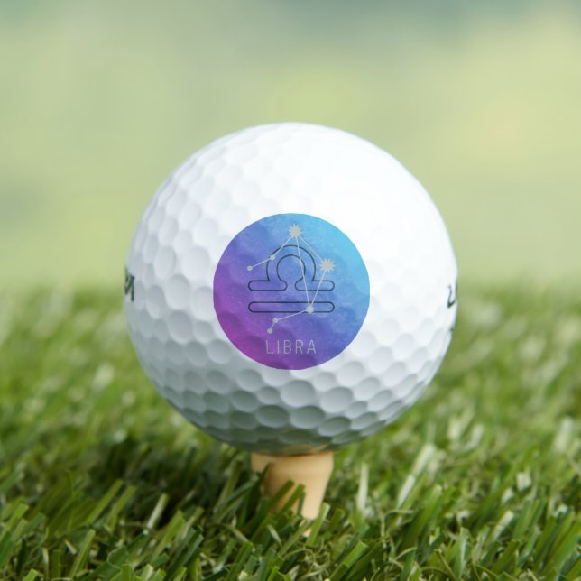 Balles De Golf Symbole Libra Zodiac Star Horoscope Constellation (T-shirt Insitu)