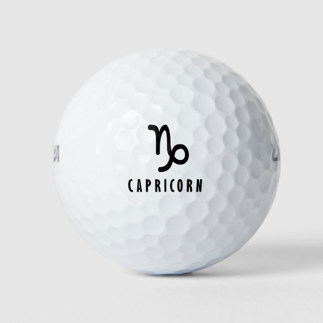 Balles De Golf Symbole zodiaque de Capricorne (Devant)
