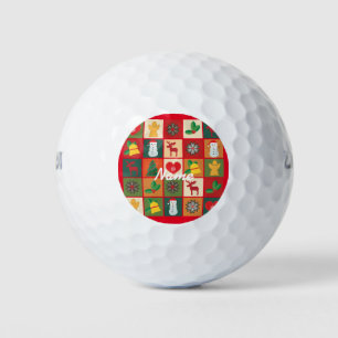 Balles De Golf Symboles de Noël Medley Art Thunder_Cove