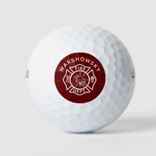 Balles De Golf Symboles personnalisés rouges et blancs de l'emblè
