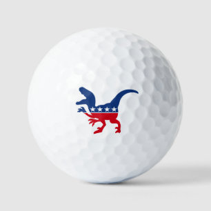 Balles De Golf T-Rex patriotique anti-politique