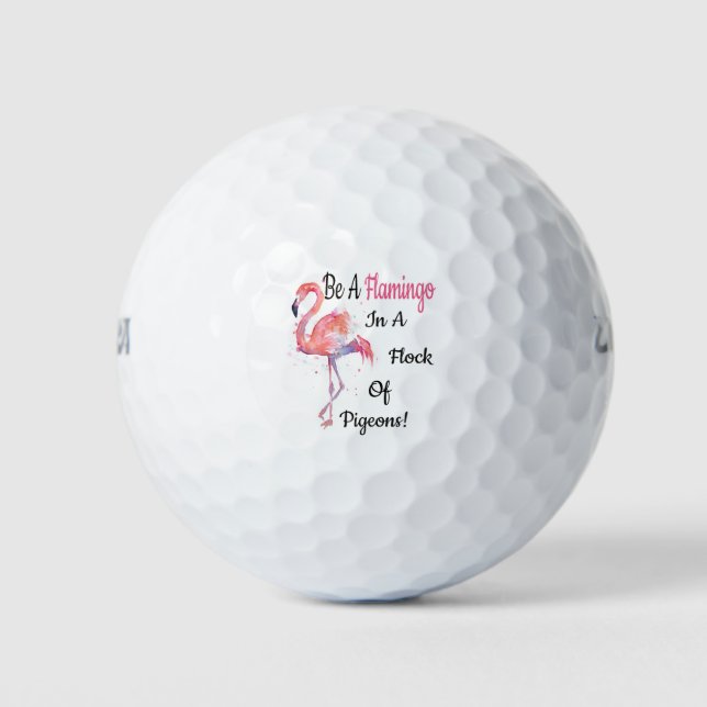 Balles De Golf t-shirt flamingo love (Devant)