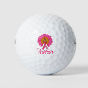 Balles De Golf T-shirt Tournesol de sensibilisation au cancer du 