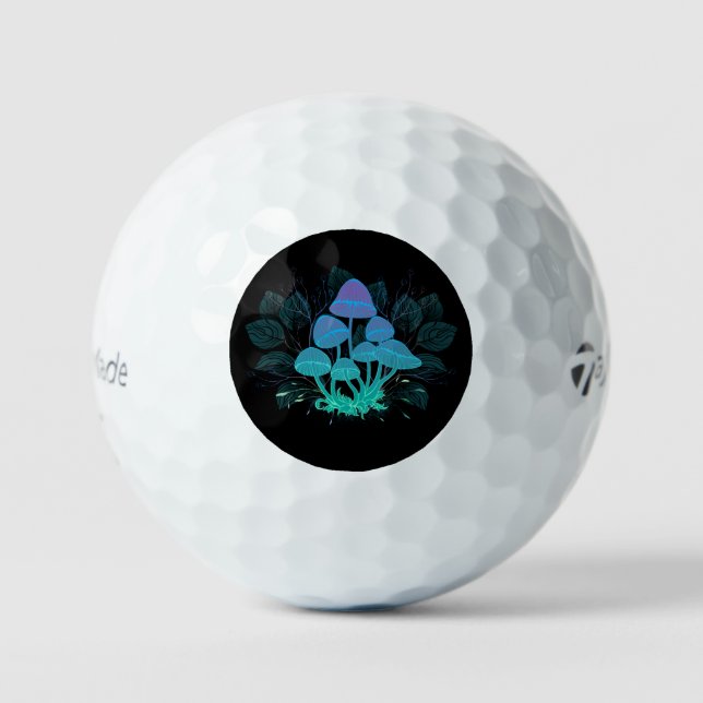 Balles De Golf Tabourets dans Bushes (Recto)