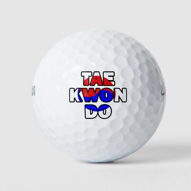 Balles De Golf Taekwondo Corée (Devant)
