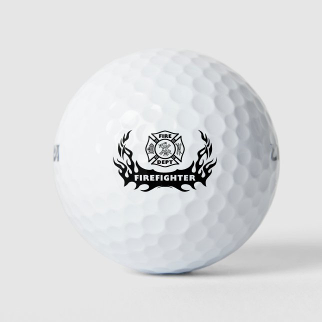Balles De Golf Tatouages des pompiers (Devant)