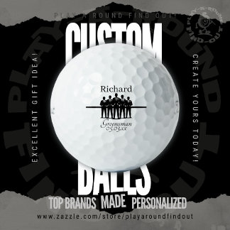 Balles De Golf Témoin du marié Enterrement de vie de garçon Silho