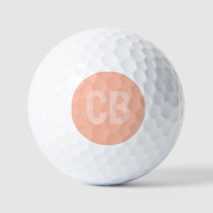 Balles De Golf Tendance Couleur Soft Peach Golf Balls
