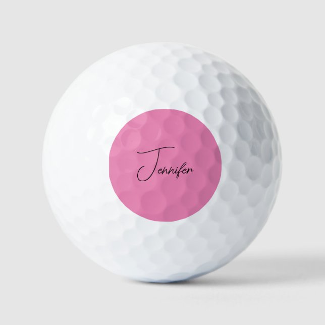Balles De Golf Tendance Minimaliste Moderne Plaine Simple Couleur (Recto)