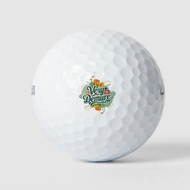 Balles De Golf Tendance Très Décente Très Réfléchie Décente & Réf (Devant)