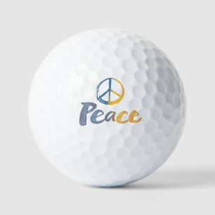Balles De Golf Tenez-vous avec l'Ukraine - Symboles de PAIX Boule