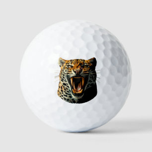 Balles De Golf Tête d'attaque du léopard