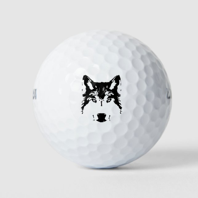 Balles De Golf Tête de loup (Devant)