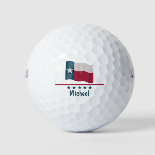 Balles De Golf Texas Long Star Nom du drapeau Personnalisé