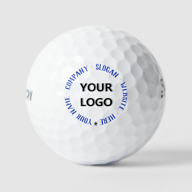Balles De Golf Texte du logo personnalisé Timbres personnalisés B (Recto)