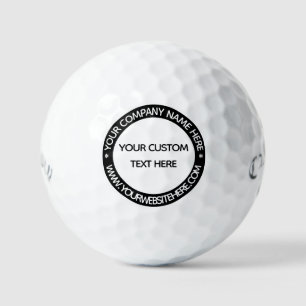 Balles De Golf Texte personnalisé et couleur Promotionnel Timbre 