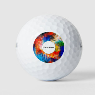 Balles De Golf Texture colorée