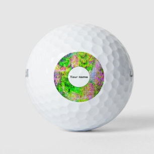 Balles De Golf texture violette verte