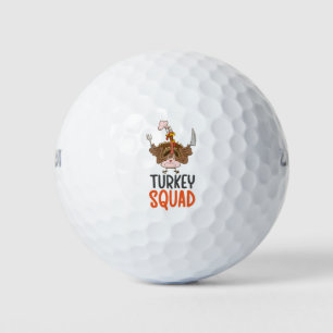 Balles De Golf Thanksgiving pour le golfeur avec la dinde mignonn