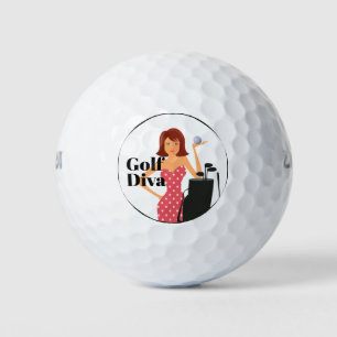 Balles De Golf Thème de la Diva de Golf Drôle