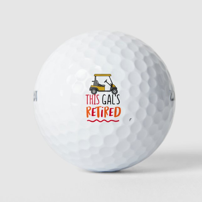 Balles De Golf Thème de la retraite des golfeurs (Devant)