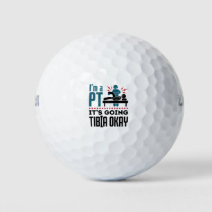 Balles De Golf Thérapie physique Je suis PT Ça va Tibia OK